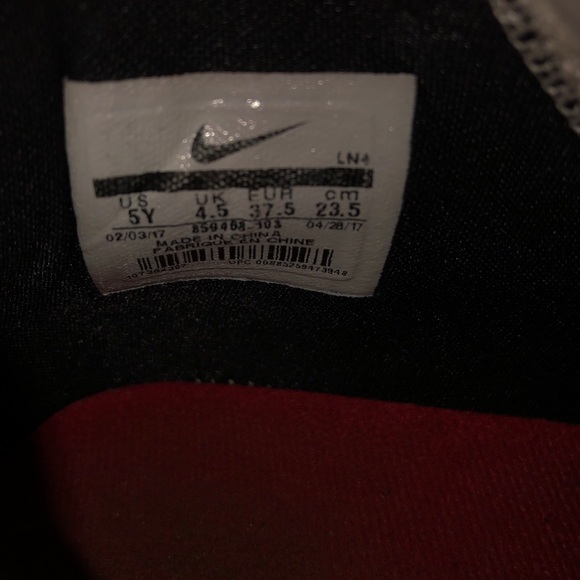 Nike Lebron 14 Flip The Switch White Red GS Grade Size 5Y Authentic - Picture 9 of 11